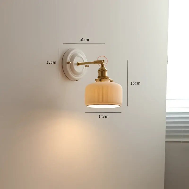DecorBites™ Copper Arm LED Wall Sconce for Bedroom Bathroom Mirror Stair Light