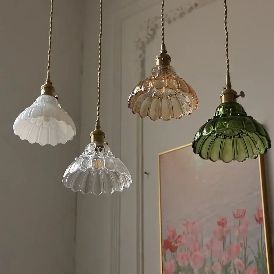 DecorBites™ LED Wall Lights Modern Nordic Pull Chain Glass Bedroom Lamp