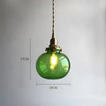 DecorBites™ Brass Pumpkin LED Pendant Light - Japanese Style Bedroom Suspension