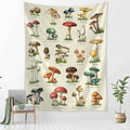 Vintage mushroom girl tapestry bedroom boho wall art decor