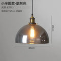 Vintage smoky grey glass pendant light set of 4 kitchen brass accents
