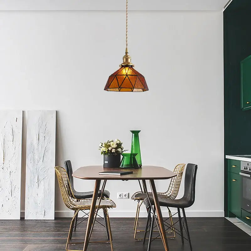 DecorBites™ Blue Glass LED Pendant Light Fixture - Nordic Modern Hang Lamp