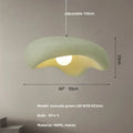 Wabi sabi creamy white cloud led pendant lights bedroom hanging lamp