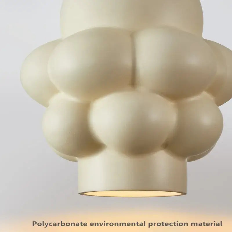Wabi sabi off white creamy wind led chandelier dining room light