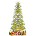 7.5 FT Pre-Lit Cypress Christmas Tree Hinged with 612 PE Branch Tips Timer & 540 Lights