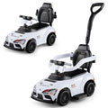 3-in-1 Toyota Licensed Foot-to-Floor Stroller Sliding Walking Toy-White