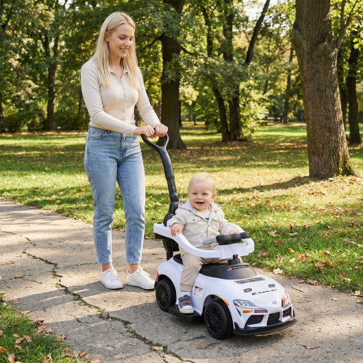 3-in-1 Toyota Licensed Foot-to-Floor Stroller Sliding Walking Toy-White
