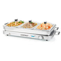 Costway Food Warmer Buffet Server 450W Stainless Steel Electric Warming Tray for Parties