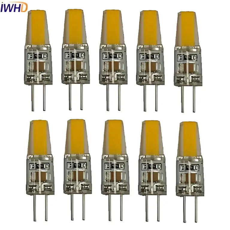 Warm white cob g4 led bulb 10-pack for chandelier dining room