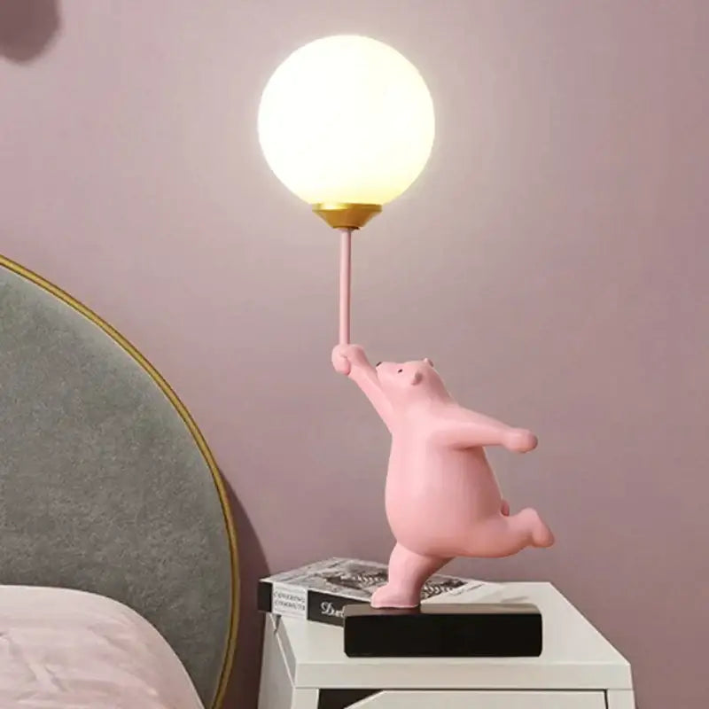 DecorBites™ Bear Moon Lamp with G9 Bulb for Children's Bedroom