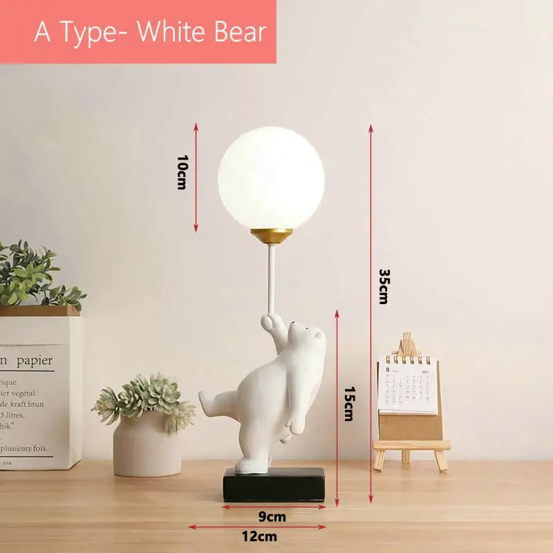 DecorBites™ Bear Moon Lamp with G9 Bulb for Children's Bedroom