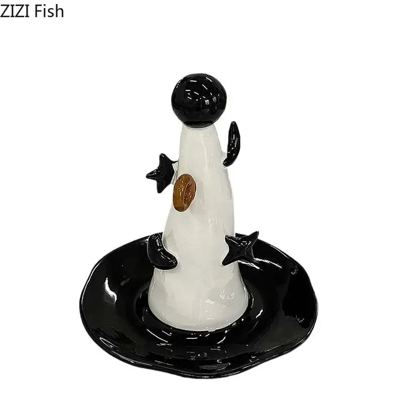 "DecorBites™ Magician Hat Jewelry Display Stand Decorative Shelves Earrings Necklace Holder"