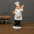 DecorBites™ Bearded Chef Resin Figure Sculpture Modern Kitchen Desk Decor Ornaments