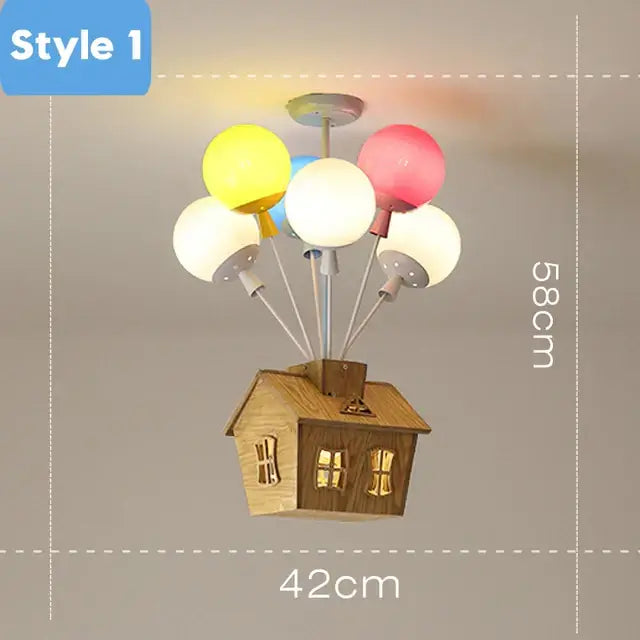 DecorBites™ Balloon Ceiling Chandelier for Kids Room, Bedroom, Living Room, Nursery - Indoor Art Decor