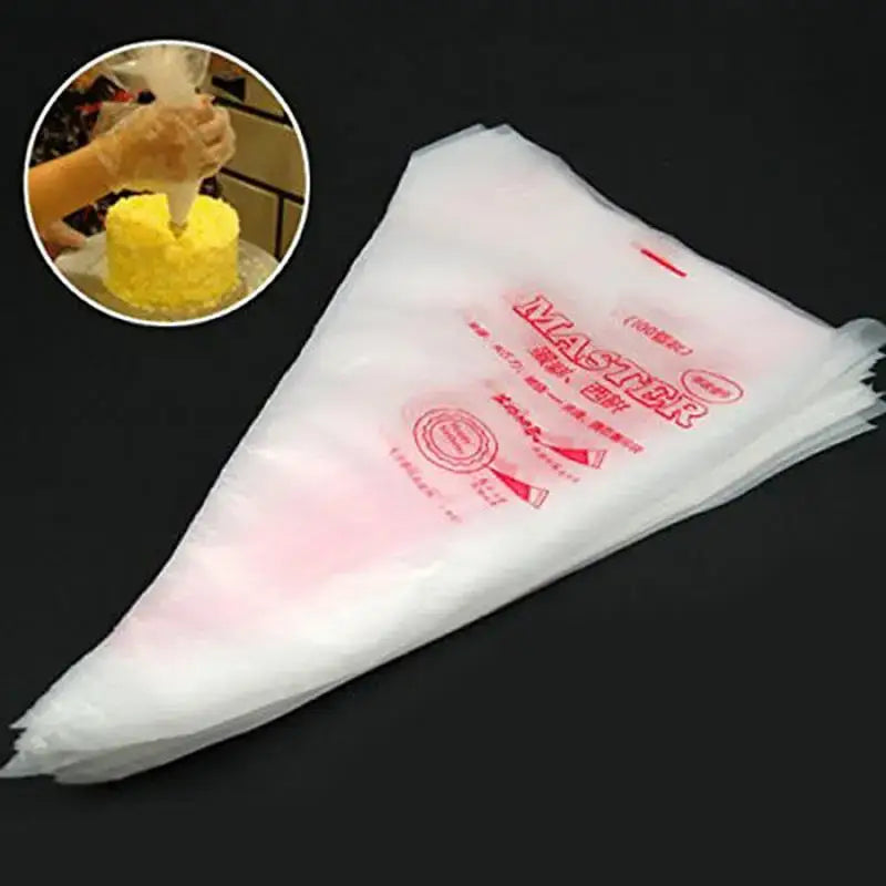 DecorBites™ 50-Piece Disposable Pastry Bags Set for Cake Decoration and Baking