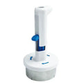 White and blue metal ice cream scoop kitchen sandwich tool
