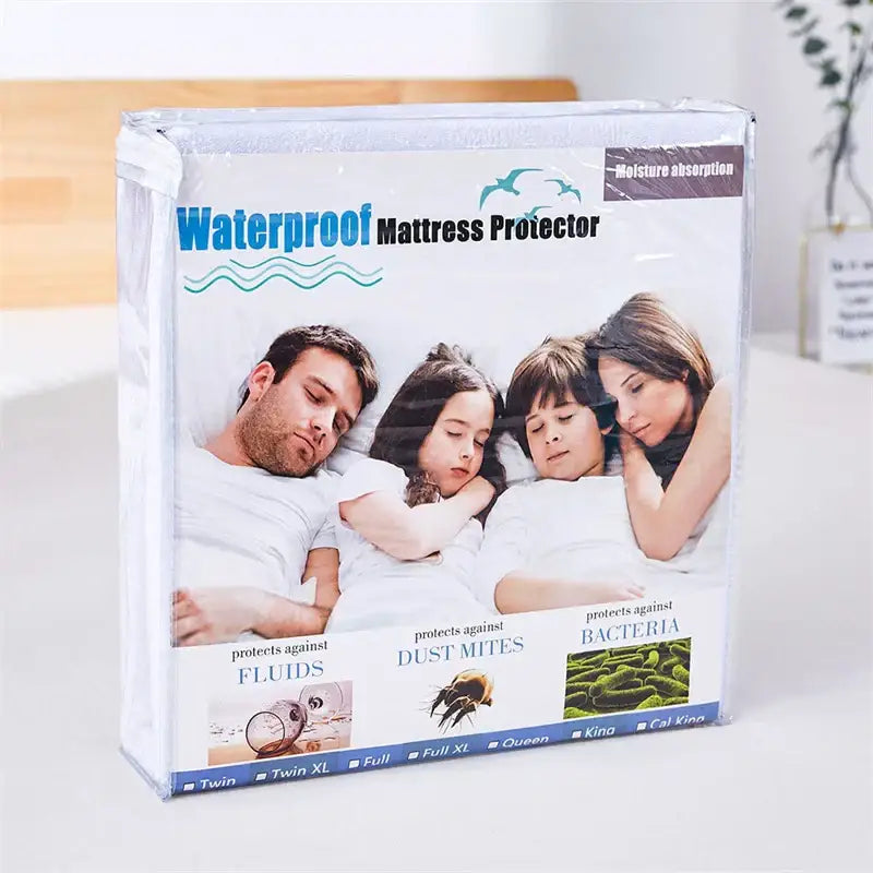 White baby elder hypoallergenic waterproof fitted sheet bedroom cover