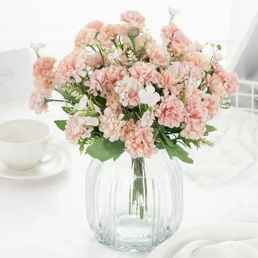 DecorBites™ Hydrangea Bouquet Artificial Flowers Home Decor Wedding Floral Arrangement Bouquet