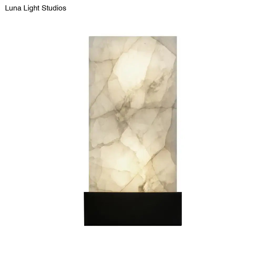 White marbled glass and gold wall sconce living room e26 e27 light