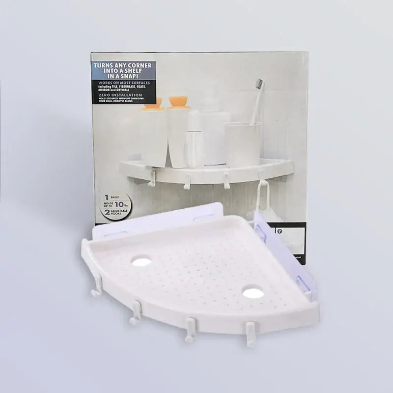 DecorBites™ Bathroom Shelf Organizer Caddy Plastic Wall Holder Storage for Shower Essentials