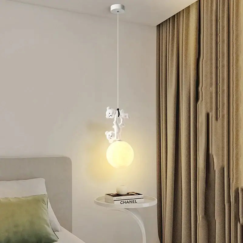 DecorBites™ Bear Nursery Room Resin Pendant Lamp for Kids Bedroom