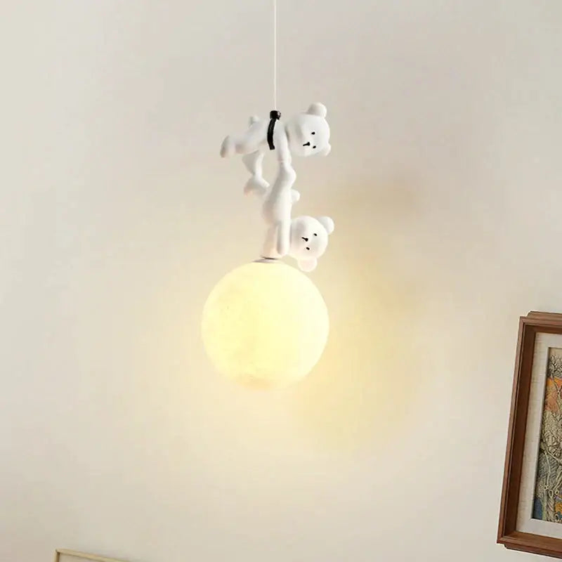 DecorBites™ Bear Nursery Room Resin Pendant Lamp for Kids Bedroom
