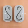 White silicone 3d wings cake mold kitchen swan neck decoration