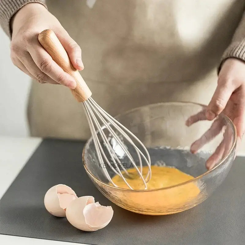 DecorBites™ 10/13 PCS Silicone Kitchen Cookware Set - High Temperature Resistant Non-Stick with Wooden Handle