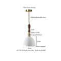 White textured glass and brass pendant light dining room ceramic led