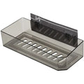 White & translucent magnetic bathroom shelves wall storage rack