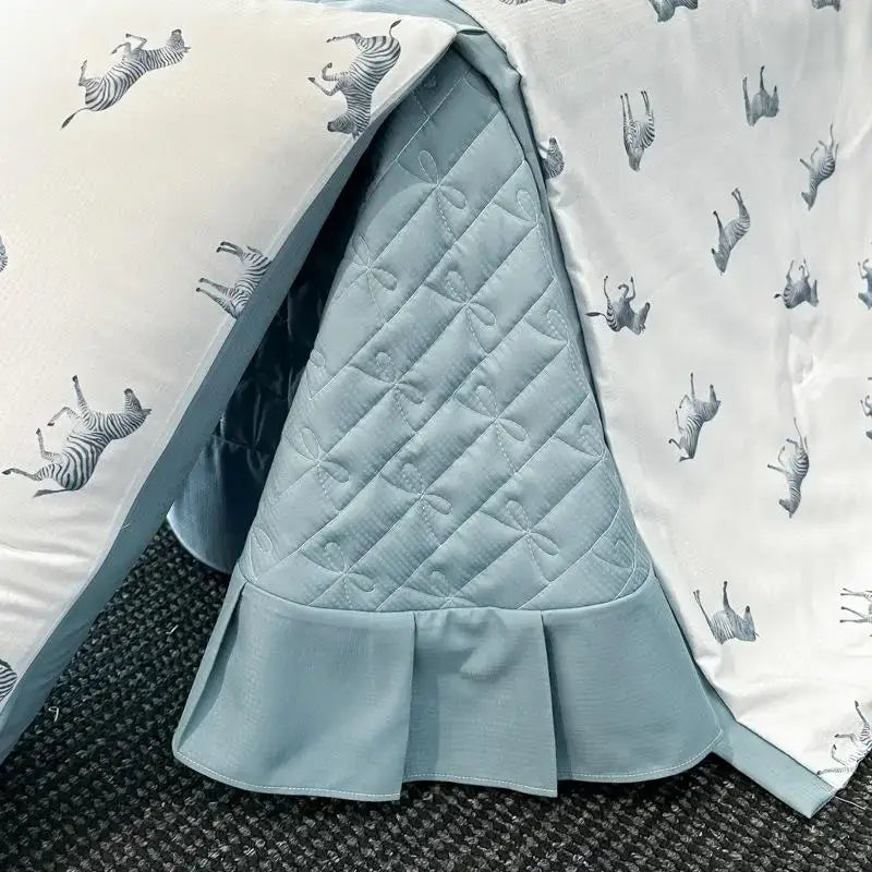 DecorBites™ Cool Silk Summer Quilt Set with Sheets & Pillowcases