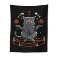 Witchcraft black cat coven tapestry – bedroom wall hanging decor