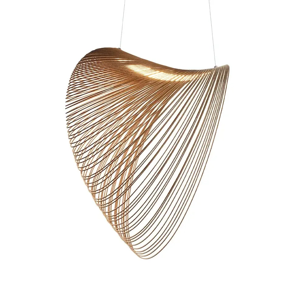 DecorBites™ Bird's Nest LED Pendant Lights Wooden Acrylic Chandelier Dining Room Lighting