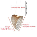 DecorBites™ Bird's Nest LED Pendant Lights Wooden Acrylic Chandelier Dining Room Lighting